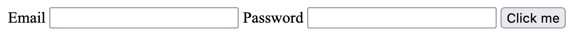 Email and Password field from a webpage, no icons visible.