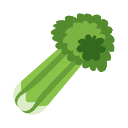 Cartoon celery stalk